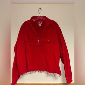 Marlboro corduroy half zip